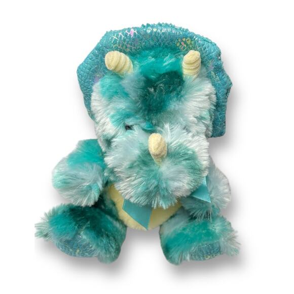 Walmart 9" Blue Camo Dino Dragon Plush Stuffed Animal Way to Celebrate Gift - Picture 9 of 12